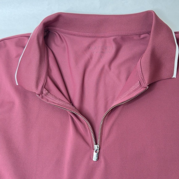 Maelreg Men's Performance‎ Golf Polo  Shirt Burgundy/White Short Sleeve 2XL - Picture 14 of 16